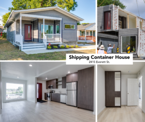 shipping container house fb collage